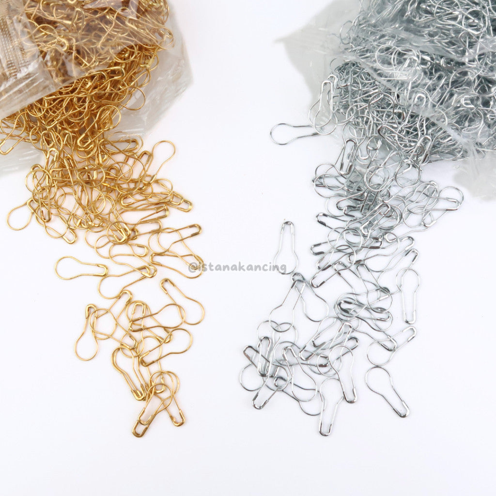 Peniti Bohlam Peniti Labu | Peniti 1 BOX  Silver Gold Premium Peniti | Istana Kancing