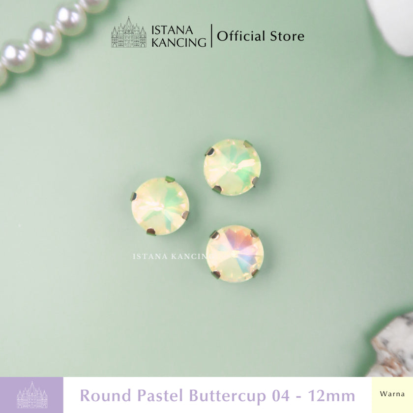 Round Pastel Crystal Claw Setting 12mm