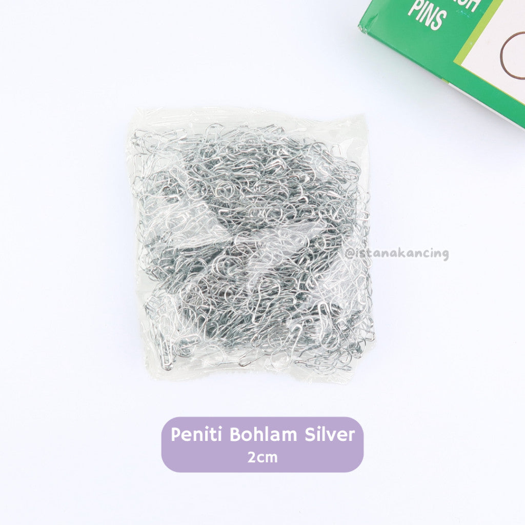 Peniti Bohlam Peniti Labu | Peniti 1 BOX  Silver Gold Premium Peniti | Istana Kancing