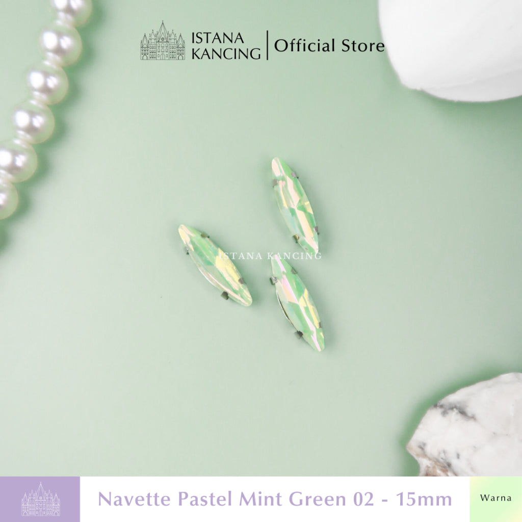 Navette Pastel Rhinestone