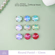 Pengaturan Cakar Kristal Pastel Bulat 12mm