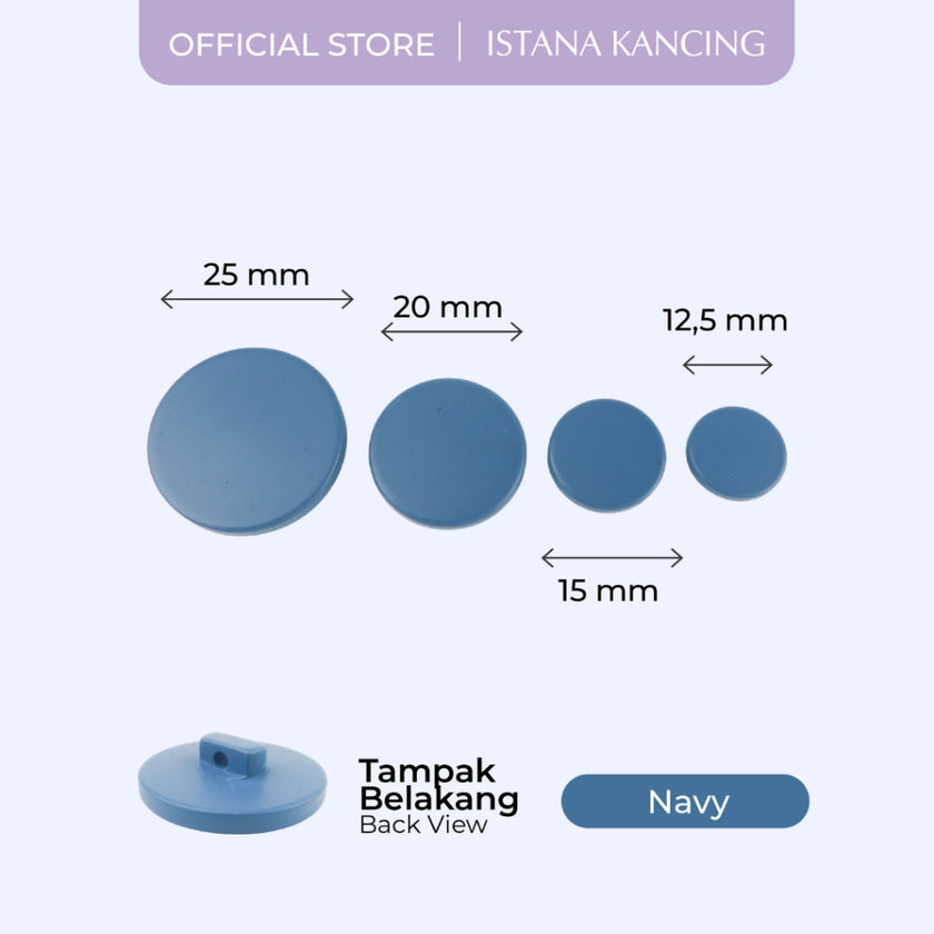 Kancing Jamur Cacha  Button | Aksesoris Kancing Blazer Dress Bentuk Bulat Warna-Warni Unik Premium Fancy Button | Istana Kancing