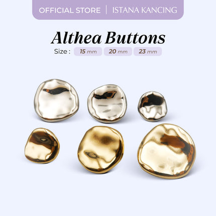 Kancing Jamur Althea Button | Aksesoris Kancing Blazer Dress Unik Premium Fancy Button | Istana Kancing