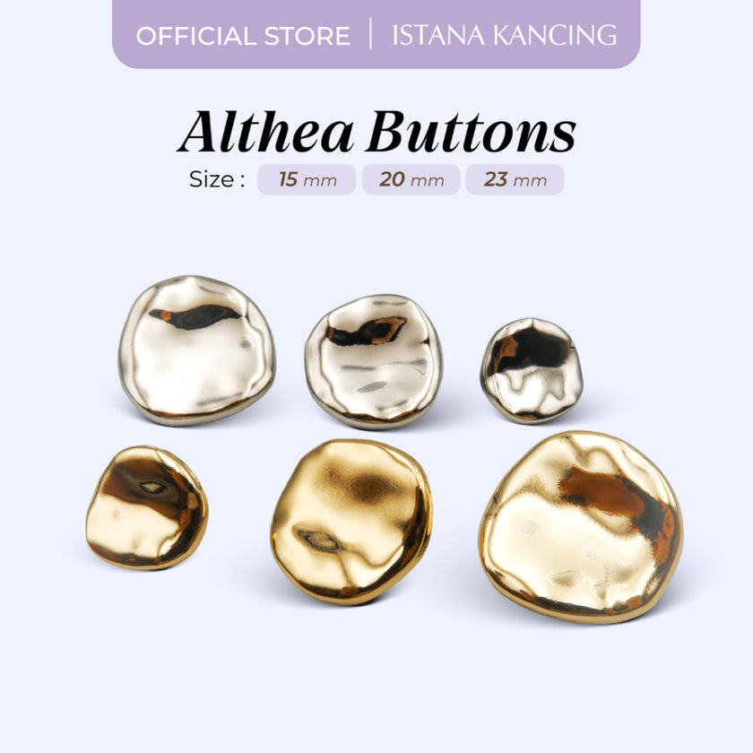 Kancing Jamur Althea Button | Aksesoris Kancing Blazer Dress Unik Premium Fancy Button | Istana Kancing