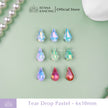 Tear Drop Pastel Crystal Claw Setting 6x10mm