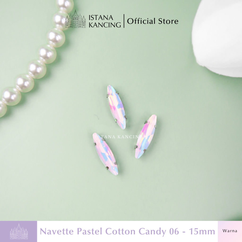 Navette Pastel Rhinestone