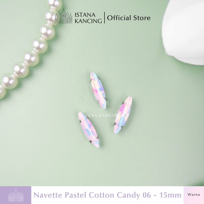 Navette Pastel Rhinestone