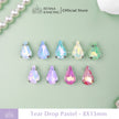 Tear Drop Pastel Crystal Claw Setting 8x13mm