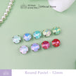 Pengaturan Cakar Kristal Pastel Bulat 12mm