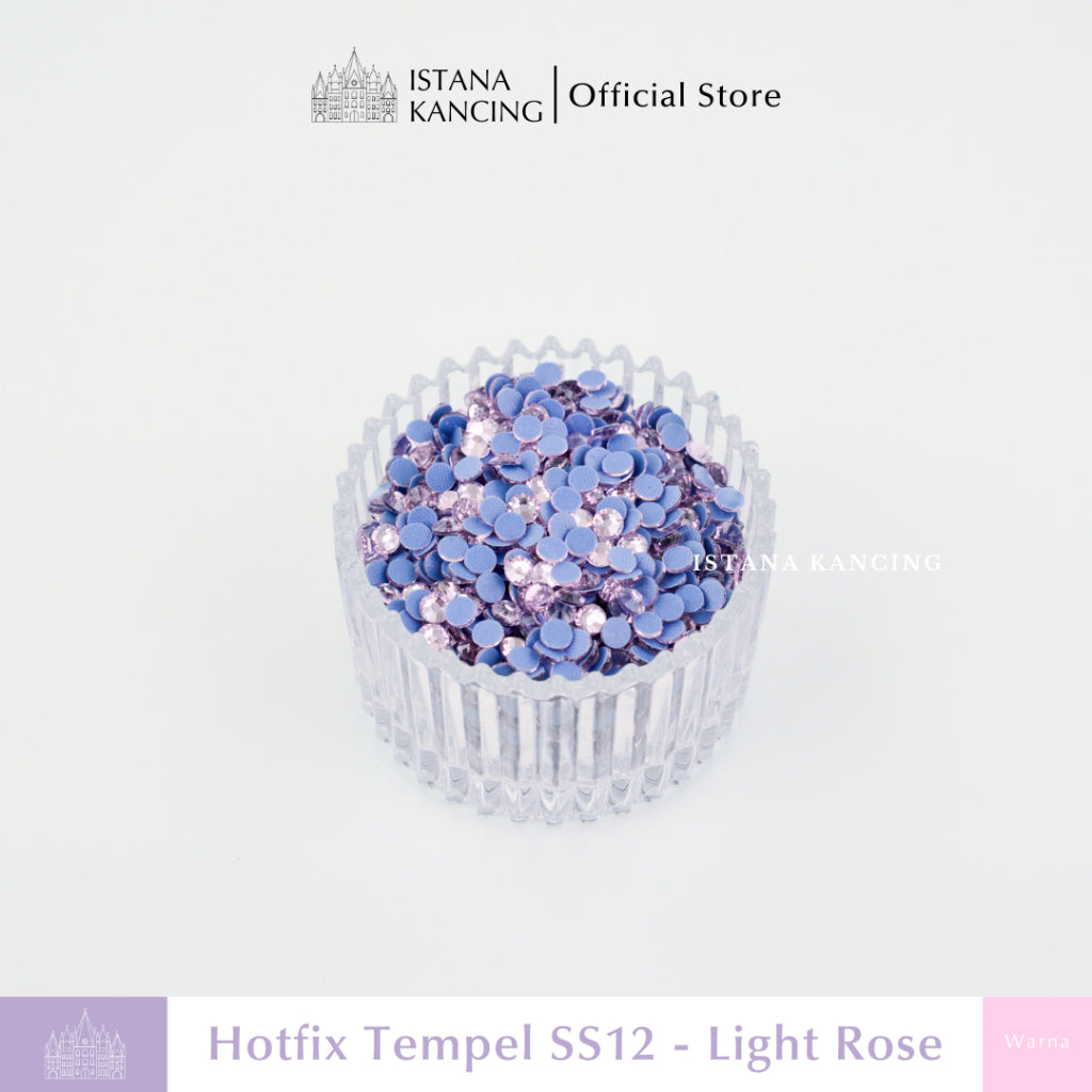 Payet Tempel Mute Gosok Hotfix Rhinestone SS12