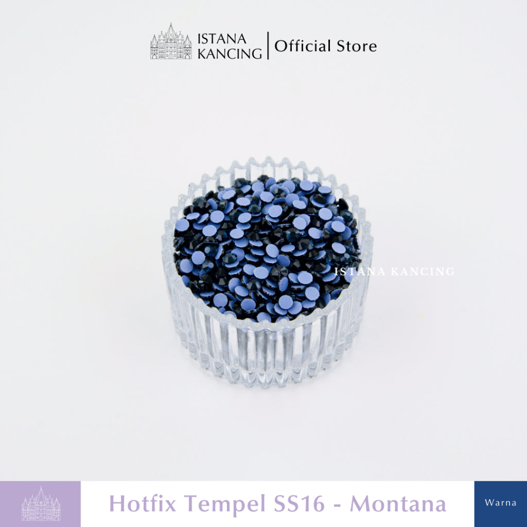 Payet Tempel Mute Gosok Hotfix Rhinestone SS16