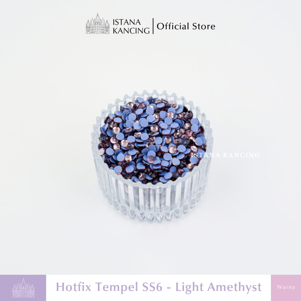 Payet Tempel Mute Gosok Hotfix Rhinestone SS6