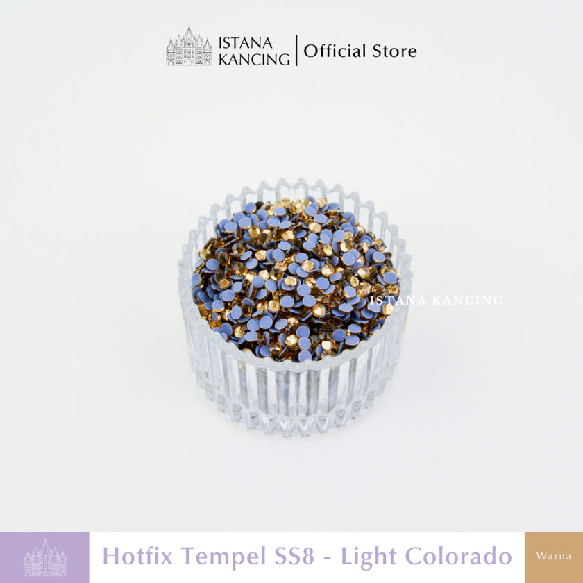 Payet Tempel Mute Gosok Hotfix Rhinestone SS8