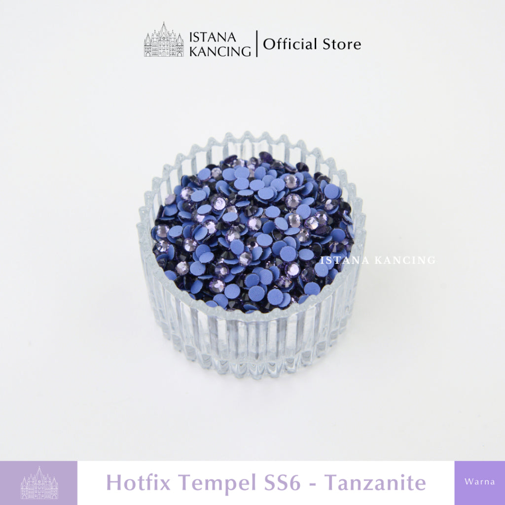 Payet Tempel Mute Gosok Hotfix Rhinestone SS6