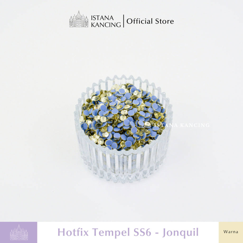 Payet Tempel Mute Gosok Hotfix Rhinestone SS6