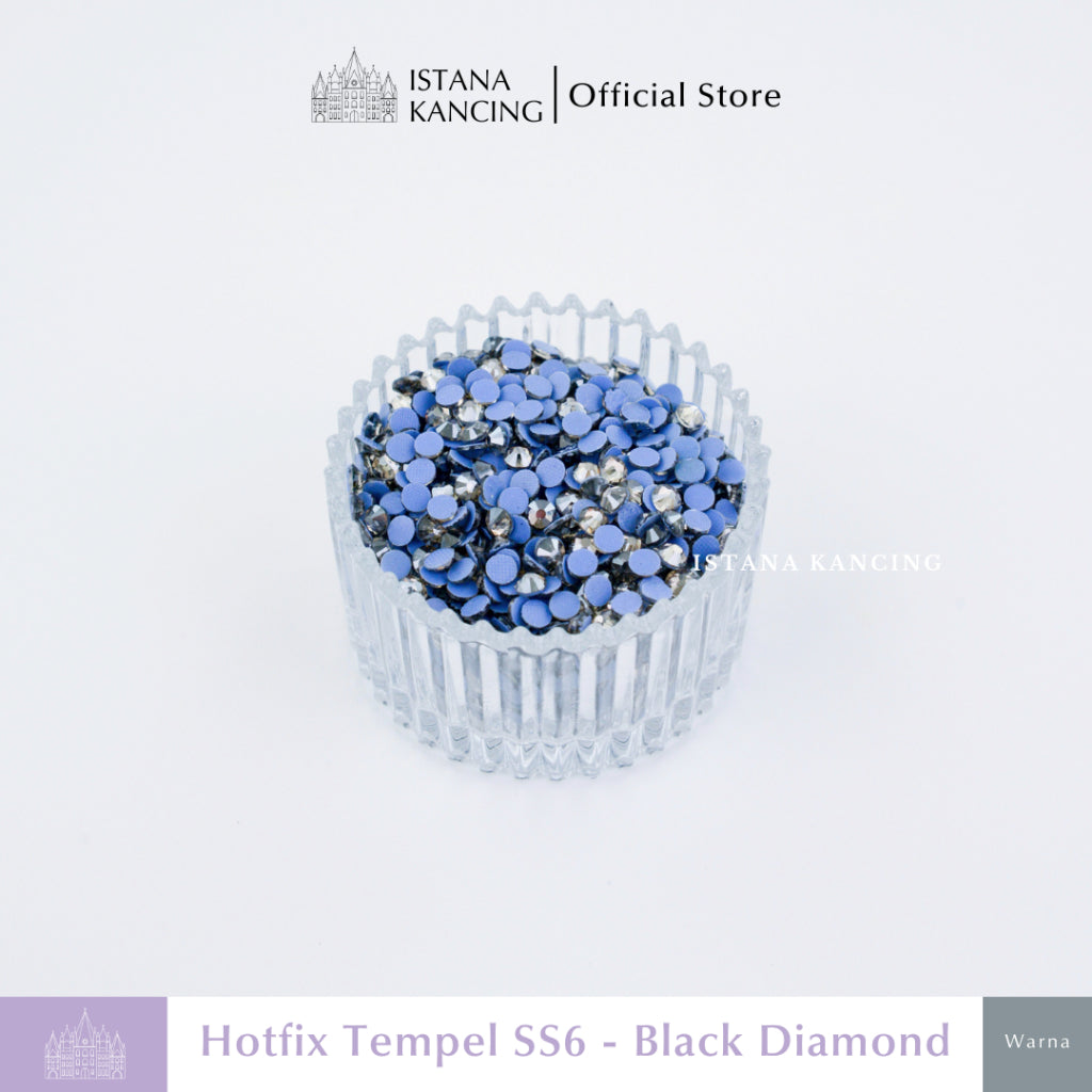 Payet Tempel Mute Gosok Hotfix Rhinestone SS6