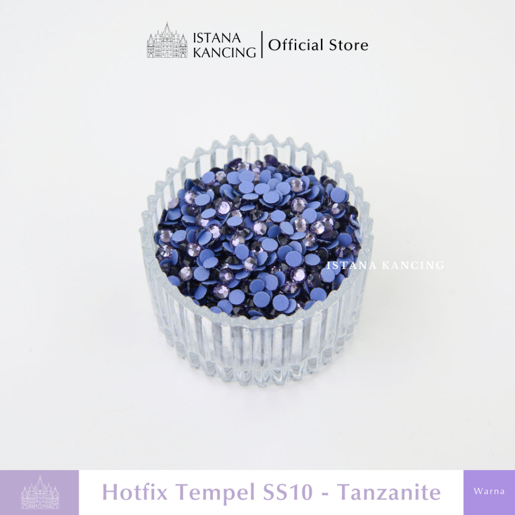 Payet Tempel Mute Gosok Hotfix Rhinestone SS10