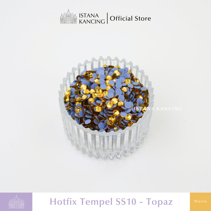 Payet Tempel Mute Gosok Hotfix Rhinestone SS10