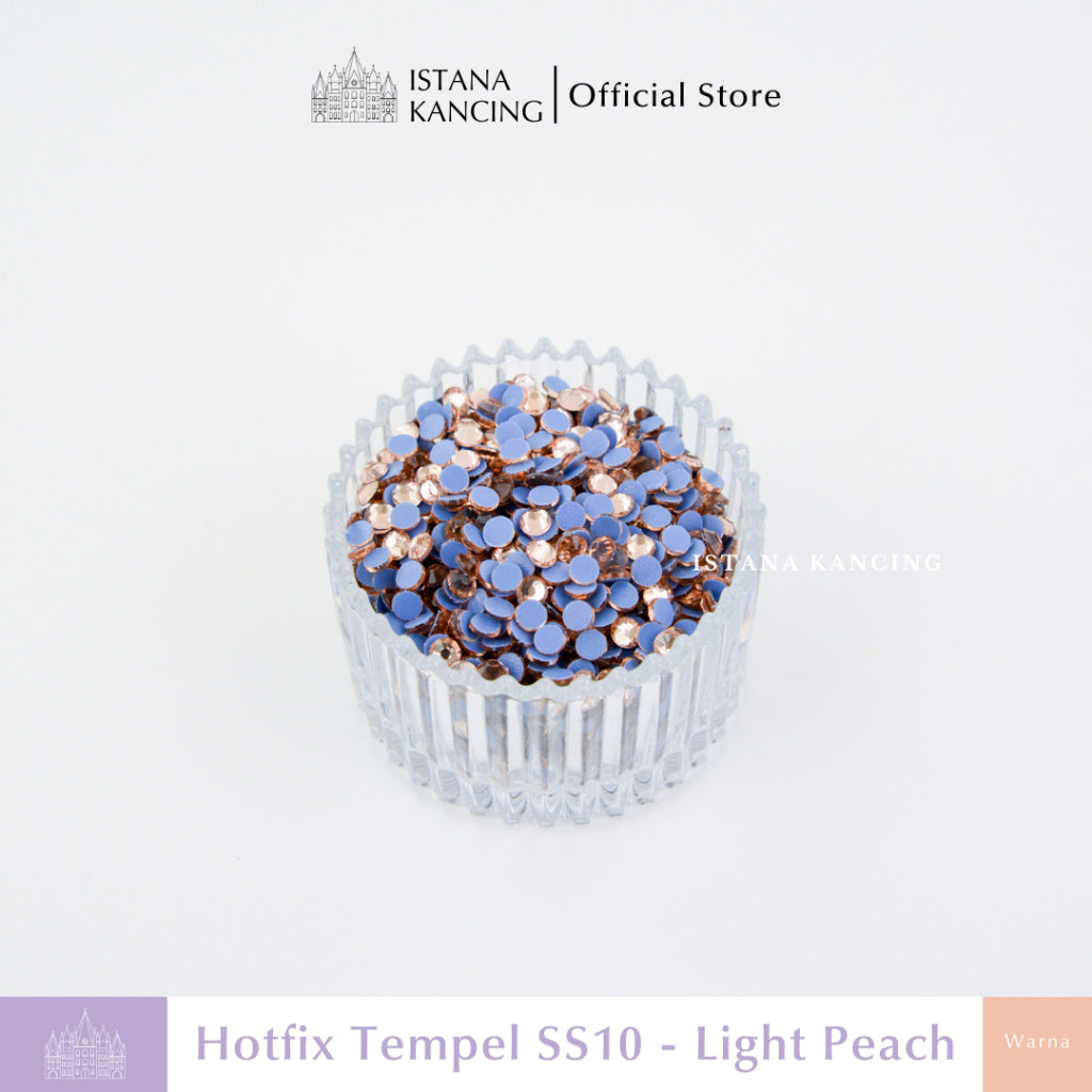 Payet Tempel Mute Gosok Hotfix Rhinestone SS10