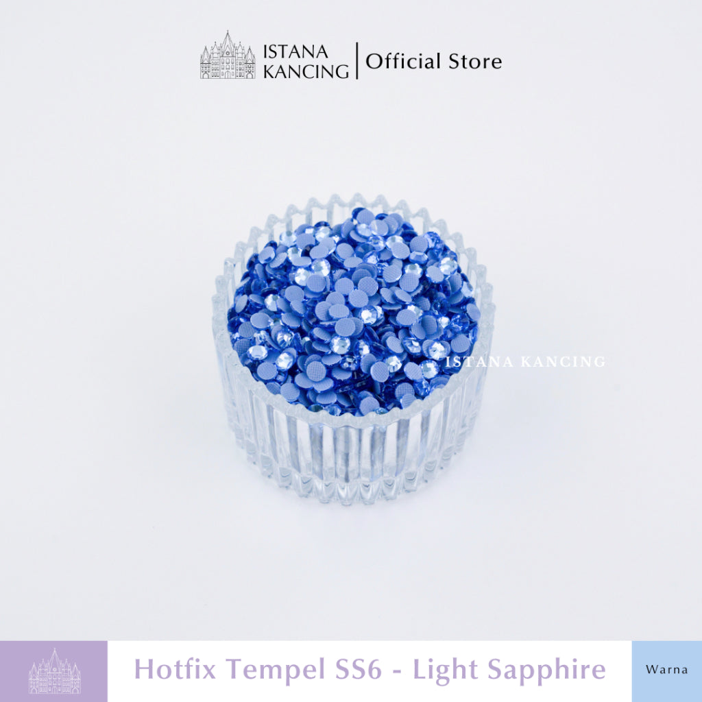 Payet Tempel Mute Gosok Hotfix Rhinestone SS6