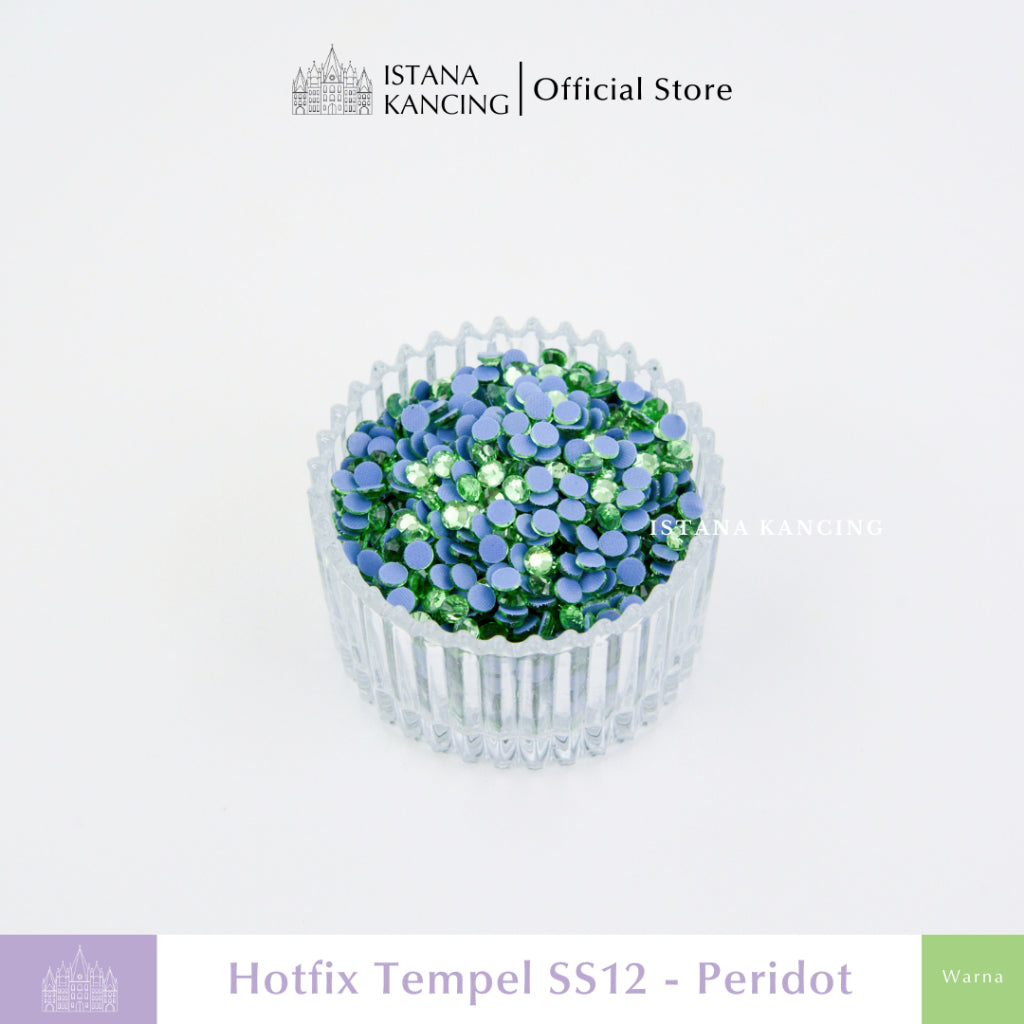Payet Tempel Mute Gosok Hotfix Rhinestone SS12