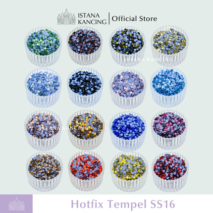 Payet Tempel Mute Gosok Hotfix Rhinestone SS16