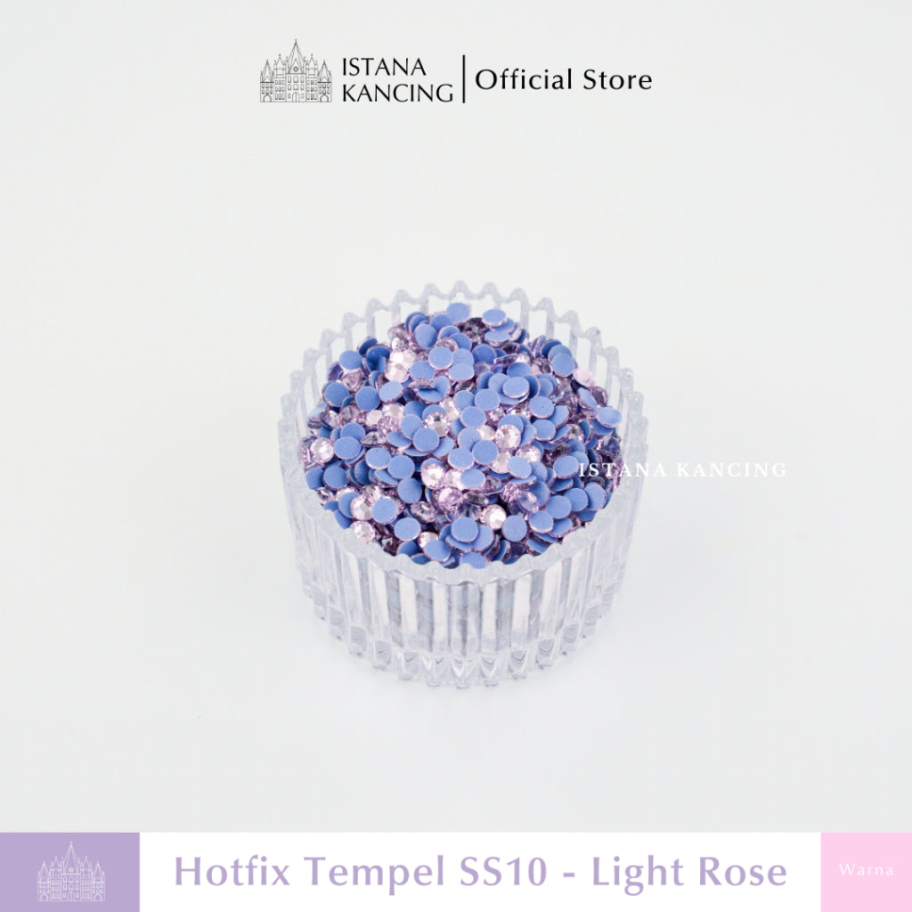 Payet Tempel Mute Gosok Hotfix Rhinestone SS10