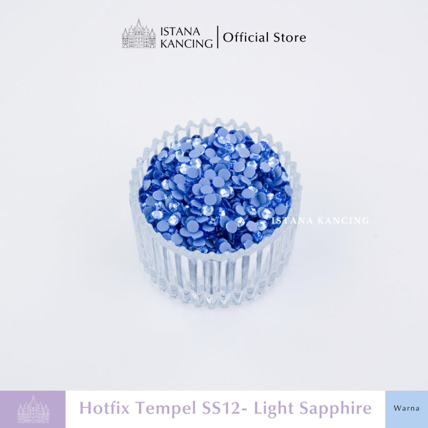 Payet Tempel Mute Gosok Hotfix Rhinestone SS12