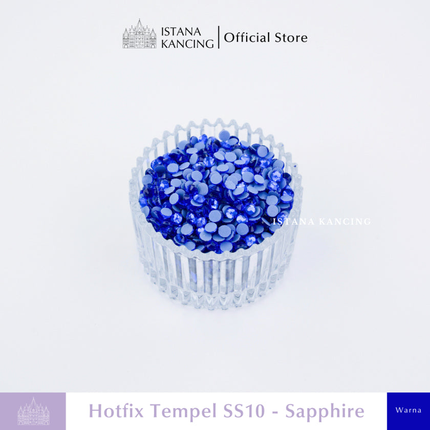 Payet Tempel Mute Gosok Hotfix Rhinestone SS10