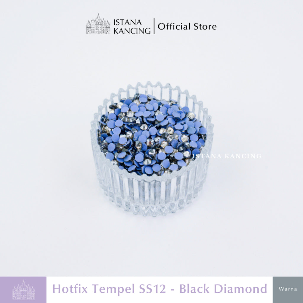 Payet Tempel Mute Gosok Hotfix Rhinestone SS12