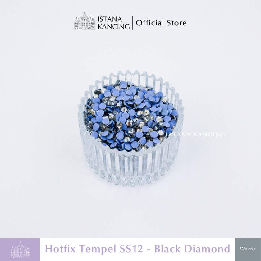 Payet Tempel Mute Gosok Hotfix Rhinestone SS12