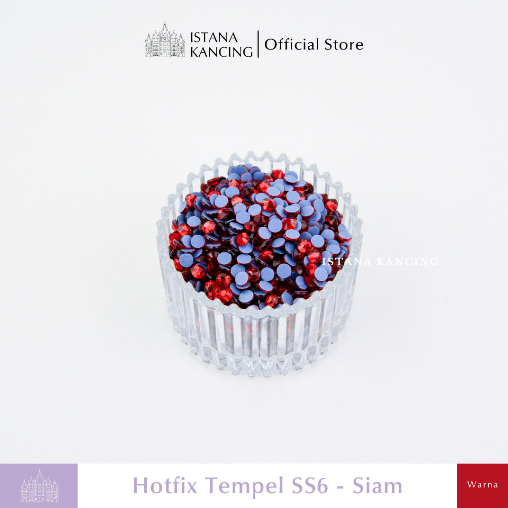 Payet Tempel Mute Gosok Hotfix Rhinestone SS6