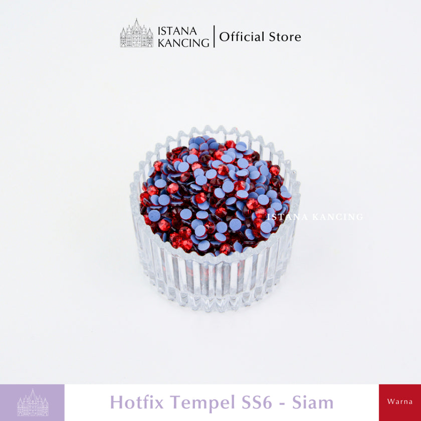 Payet Tempel Mute Gosok Hotfix Rhinestone SS6