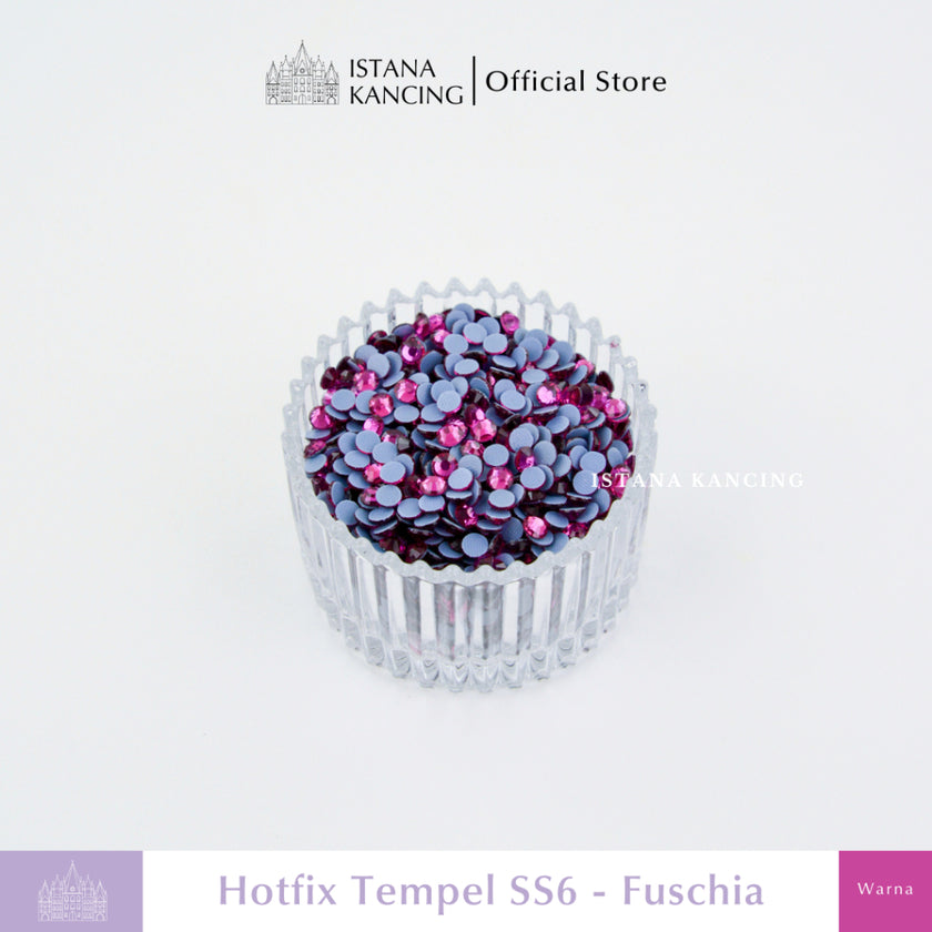 Payet Tempel Mute Gosok Hotfix Rhinestone SS6