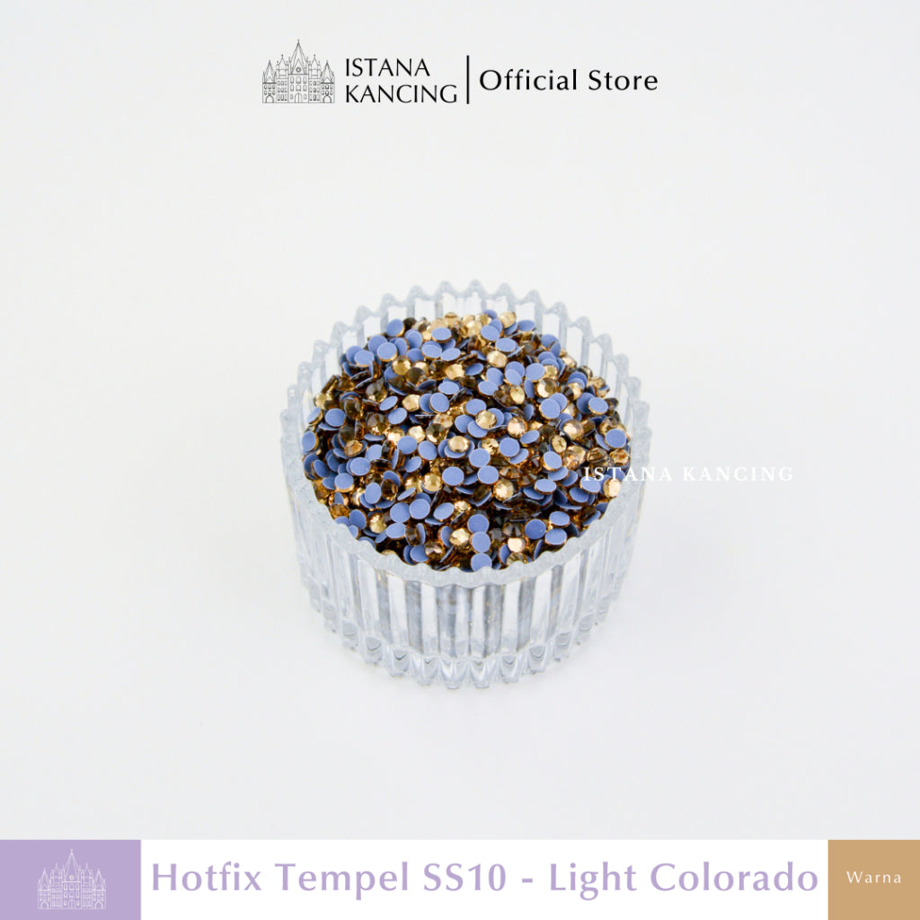 Payet Tempel Mute Gosok Hotfix Rhinestone SS10