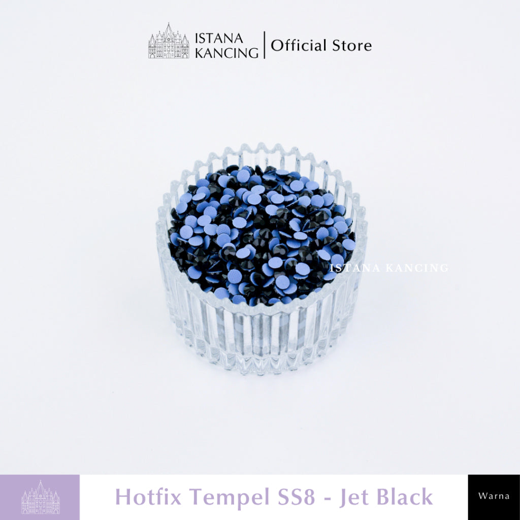 Payet Tempel Mute Gosok Hotfix Rhinestone SS8