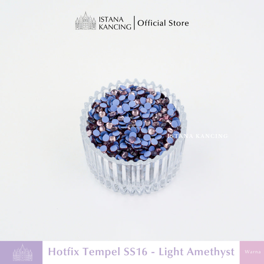 Payet Tempel Mute Gosok Hotfix Rhinestone SS16