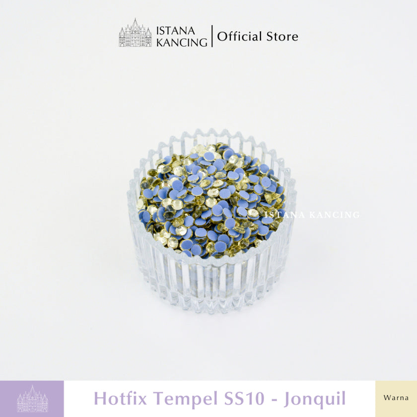 Payet Tempel Mute Gosok Hotfix Rhinestone SS10