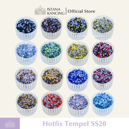Payet Tempel Mute Gosok Hotfix Rhinestone SS20