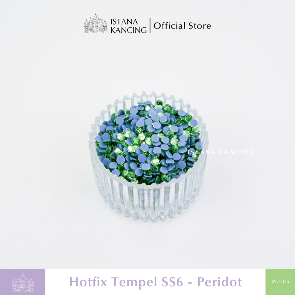 Payet Tempel Mute Gosok Hotfix Rhinestone SS6