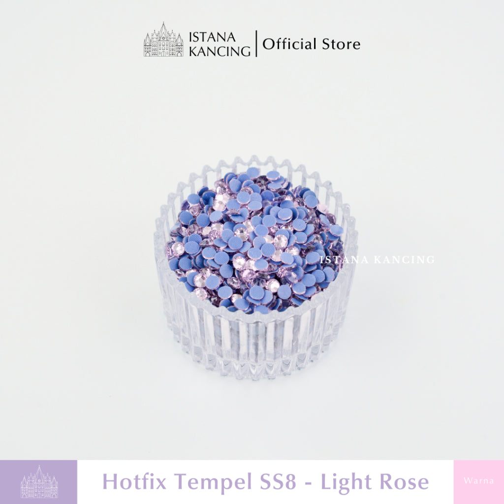 Payet Tempel Mute Gosok Hotfix Rhinestone SS8