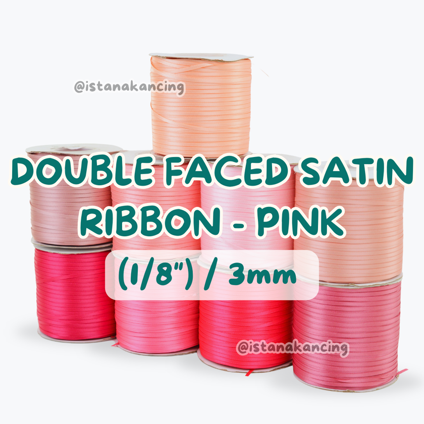 Double Face Satin Ribbon 1/8