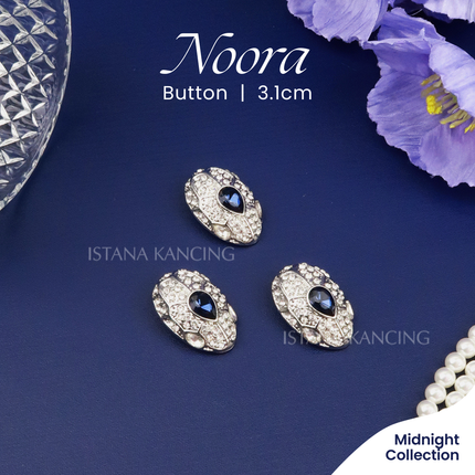 Kancing Jamur Noora Button | Aksesoris Kancing Blazer Dress Bentuk Unik Mewah Premium Fancy Button | Istana Kancing