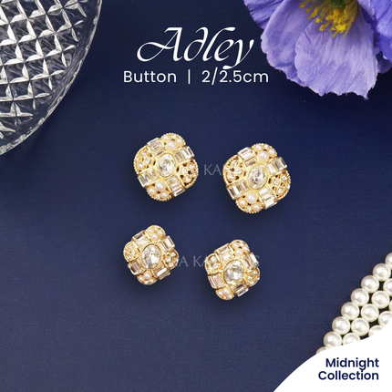 Kancing Jamur Adley Button | Aksesoris Kancing Blazer Dress Bentuk Unik Mewah Premium Fancy Button | Istana Kancing