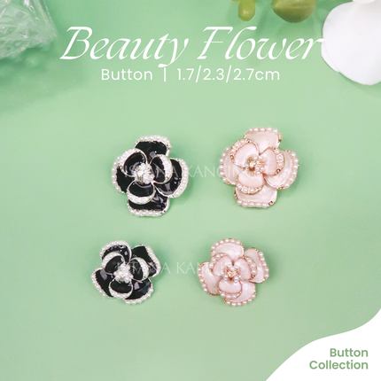 Kancing Jamur Unik Beauty Flower Button Kancing Blazer Dress Bunga Cantik Premium | Istana Kancing