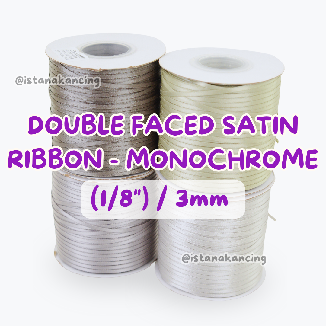 Double Face Satin Ribbon 1/8