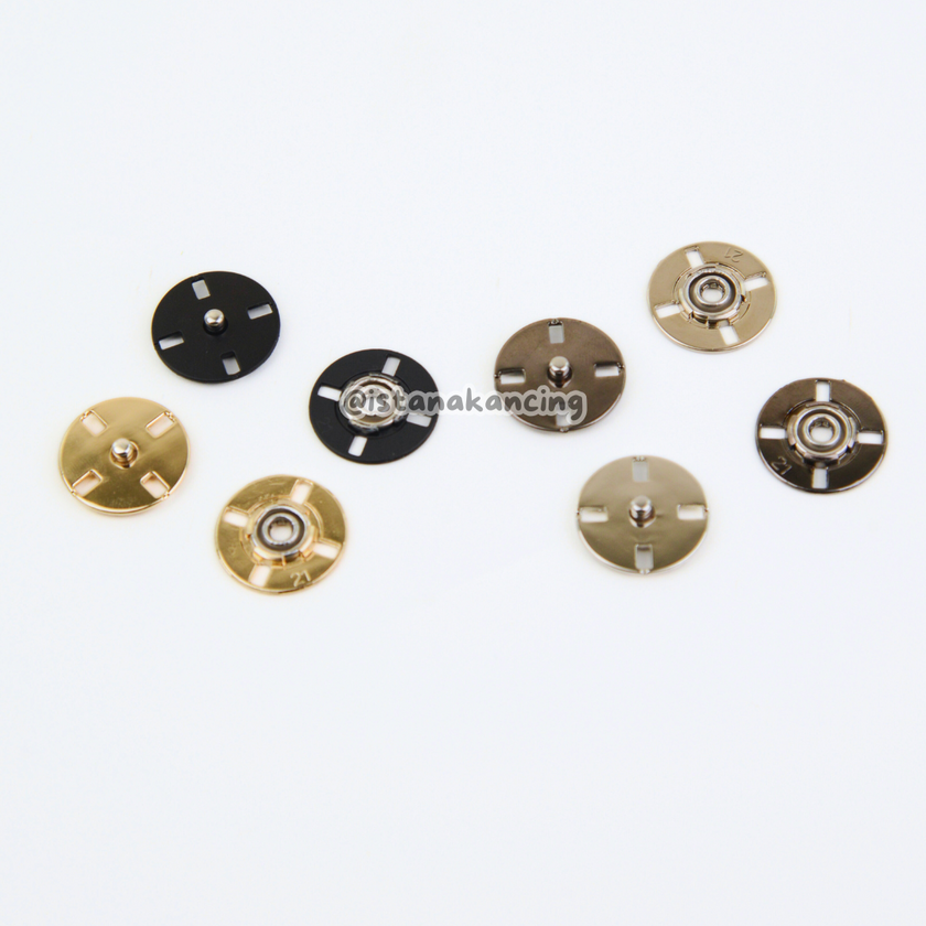 Cetet Logam Jahit Fastener Snap Button