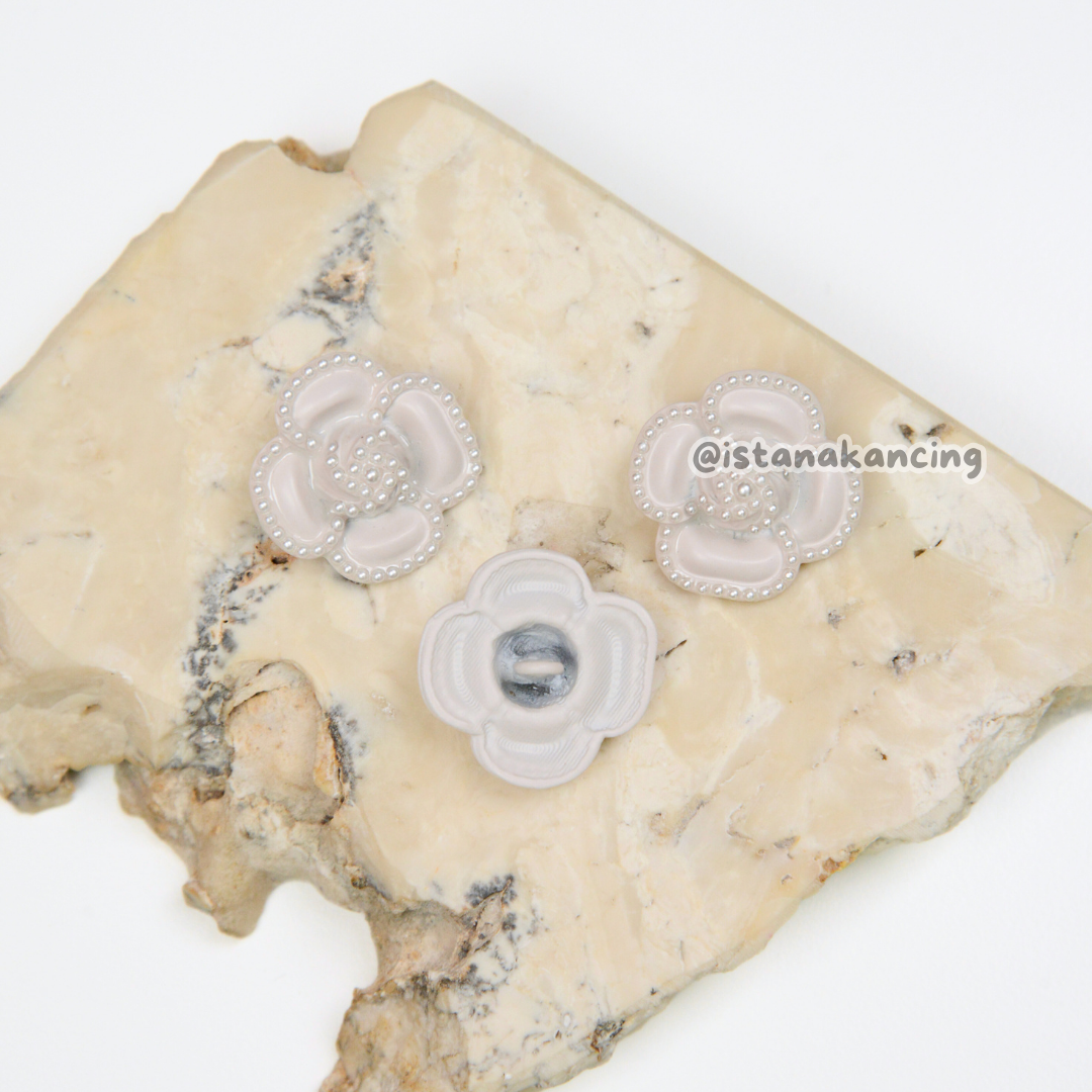 Kancing Jamur Unik Beauty Flower Button Kancing Bunga Cantik | Istana Kancing