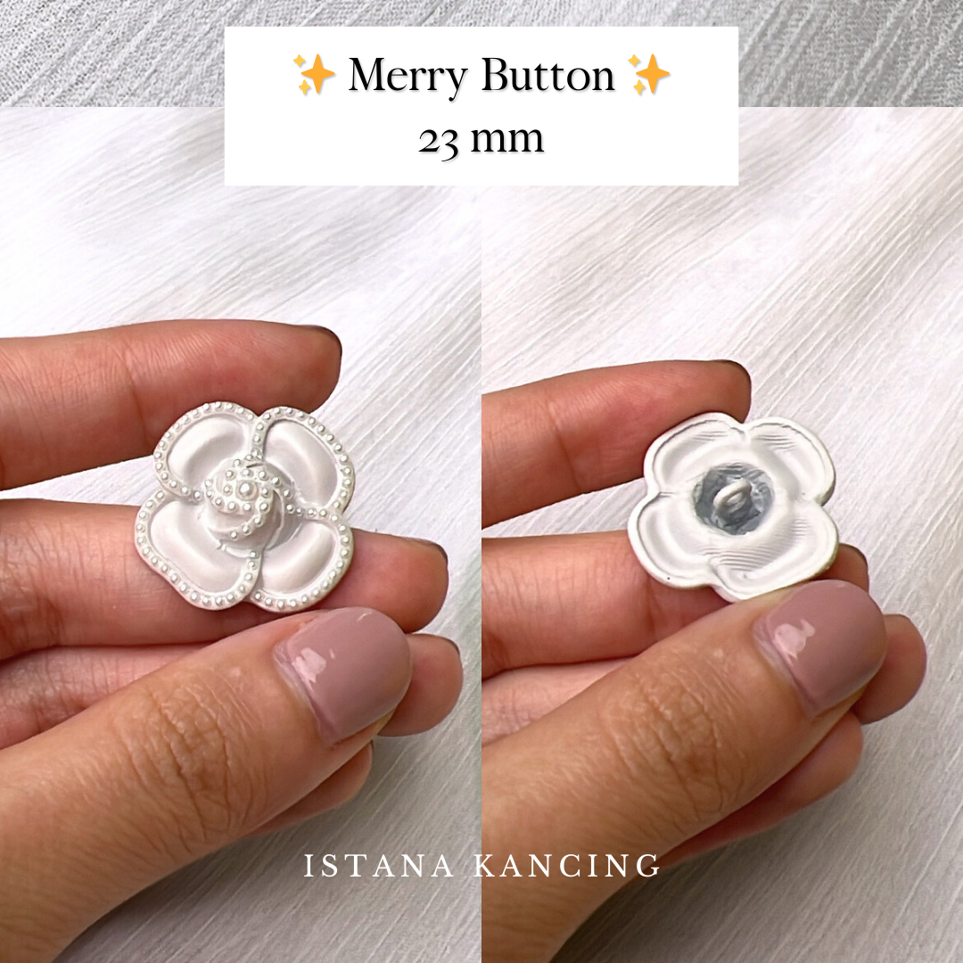 Kancing Jamur Unik Beauty Flower Button Kancing Bunga Cantik | Istana Kancing