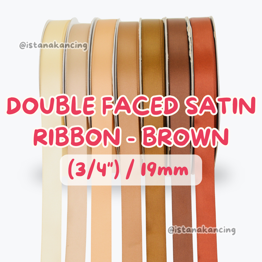 Double Face Satin Ribbon 3/4